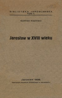 Jarosław w XVIII wieku