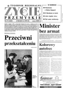 Życie Przemyskie : tygodnik regionalny. 1994, R. 28, nr 9 (1365) (2 marca)