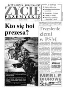 Życie Przemyskie : tygodnik regionalny. 1994, R. 28, nr 29 (1385) (20 lipca)
