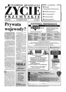 Życie Przemyskie : tygodnik regionalny. 1994, R. 28, nr 38 (1394) (21 września)
