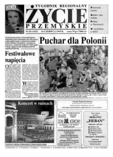 Życie Przemyskie : tygodnik regionalny. 1995, R. 29, nr 24 (1432) (14 czerwca)