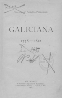 Galiciana : 1778-1812