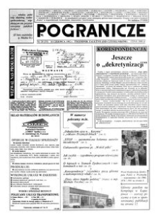Pogranicze : tygodnik zależny (od czytelników). 1992, R. 2, nr 24 (55) (16 czerwca)