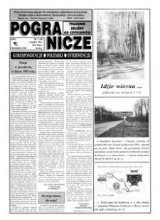 Pogranicze : tygodnik zależny od czytelników. 1995, R. 5, nr 11 (198) (14 marca)