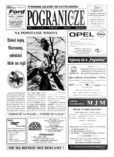 Pogranicze : tygodnik zależny od czytelników. 1997, R. 7, nr 11 (303) (18 marca)