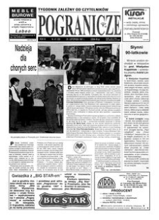 Pogranicze : tygodnik zależny od czytelników. 1997, R. 7, nr 47 (339) (25 listopada)