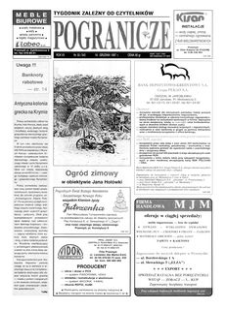 Pogranicze : tygodnik zależny od czytelników. 1997, R. 7, nr 50 (342) (16 grudnia)
