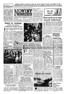 Nowiny Rzeszowskie : organ Komitetu Wojewódzkiego PZPR. 1958, R. 10, nr 15 (18-19 stycznia)