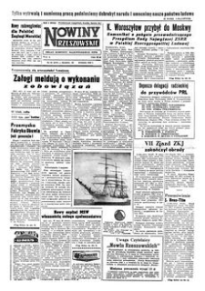 Nowiny Rzeszowskie : organ Komitetu Wojewódzkiego PZPR. 1958, R. 10, nr 99 (28 kwietnia)