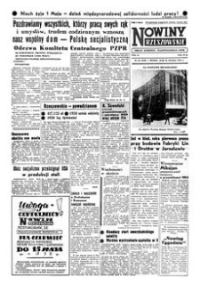 Nowiny Rzeszowskie : organ Komitetu Wojewódzkiego PZPR. 1958, R. 10, nr 101 (30 kwietnia)
