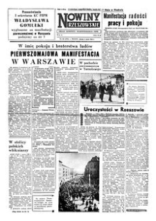 Nowiny Rzeszowskie : organ Komitetu Wojewódzkiego PZPR. 1958, R. 10, nr 103 (2 maja)
