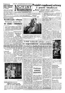 Nowiny Rzeszowskie : organ Komitetu Wojewódzkiego PZPR. 1958, R. 10, nr 187 (8 sierpnia)