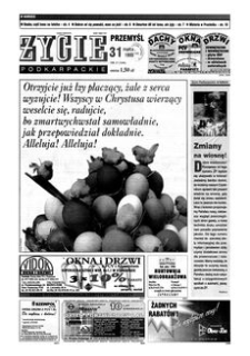 Życie Podkarpackie. 1999, nr 13 (1646) (31 marca)