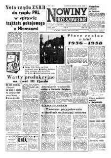 Nowiny Rzeszowskie : organ Komitetu Wojewódzkiego PZPR. 1959, R. 11, nr 54 (4 marca)
