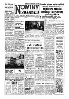 Nowiny Rzeszowskie : organ Komitetu Wojewódzkiego PZPR. 1959, R. 11, nr 74 (26 marca)