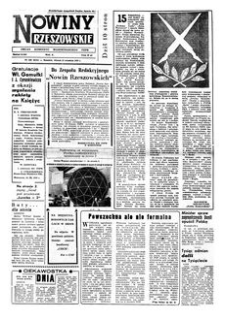 Nowiny Rzeszowskie : organ Komitetu Wojewódzkiego PZPR. 1959, R. 11, nr 222 (15 września)
