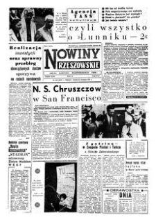 Nowiny Rzeszowskie : organ Komitetu Wojewódzkiego PZPR. 1959, R. 11, nr 228 (22 września)