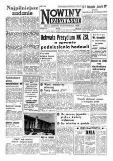 Nowiny Rzeszowskie : organ Komitetu Wojewódzkiego PZPR. 1959, R. 11, nr 254 (21 października)