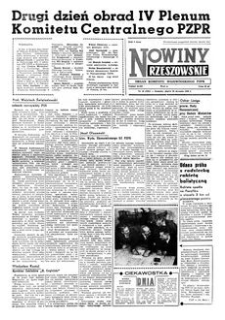 Nowiny Rzeszowskie : organ Komitetu Wojewódzkiego PZPR. 1960, R. 12, nr 18 (22 stycznia)