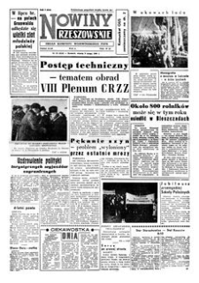 Nowiny Rzeszowskie : organ Komitetu Wojewódzkiego PZPR. 1960, R. 12, nr 33 (9 lutego)