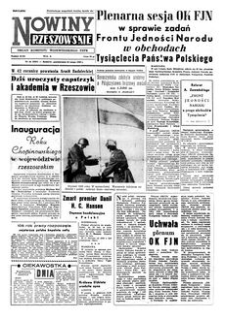 Nowiny Rzeszowskie : organ Komitetu Wojewódzkiego PZPR. 1960, R. 12, nr 44 (22 lutego)