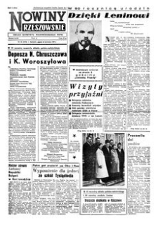 Nowiny Rzeszowskie : organ Komitetu Wojewódzkiego PZPR. 1960, R. 12, nr 95 (22 kwietnia)
