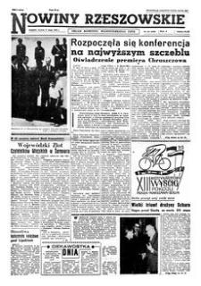 Nowiny Rzeszowskie : organ Komitetu Wojewódzkiego PZPR. 1960, R. 12, nr 116 (17 maja)