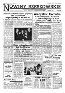 Nowiny Rzeszowskie : organ Komitetu Wojewódzkiego PZPR. 1960, R. 12, nr 237 (5 października)