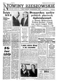 Nowiny Rzeszowskie : organ Komitetu Wojewódzkiego PZPR. 1960, R. 12, nr 239 (7 października)