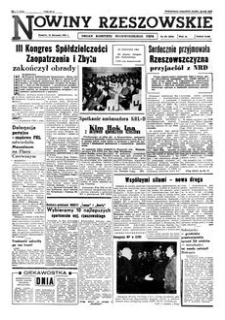 Nowiny Rzeszowskie : organ Komitetu Wojewódzkiego PZPR. 1960, R. 12, nr 271 (14 listopada)