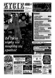 Życie Podkarpackie. 2001, nr 44 (1785) (31 października)