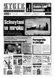 Życie Podkarpackie. 2003, nr 33 (1839) (13 sierpnia)