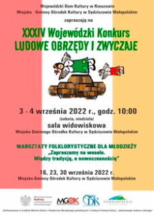 XXXIV Wojewódzki Konkurs Ludowe Obrzędy i Zwyczaje [Plakat]