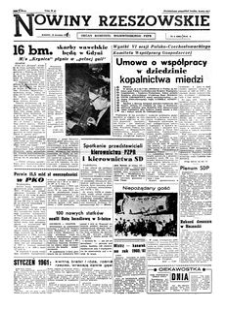 Nowiny Rzeszowskie : organ Komitetu Wojewódzkiego PZPR. 1961, R. 13, nr 8 (10 stycznia)