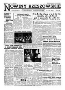 Nowiny Rzeszowskie : organ Komitetu Wojewódzkiego PZPR. 1961, R. 13, nr 43 (20 lutego)