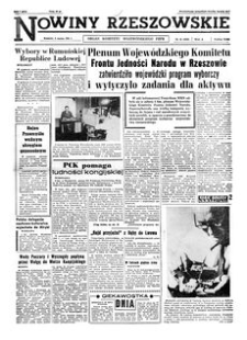 Nowiny Rzeszowskie : organ Komitetu Wojewódzkiego PZPR. 1961, R. 13, nr 55 (6 marca)