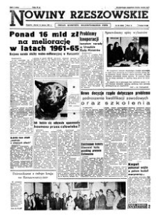 Nowiny Rzeszowskie : organ Komitetu Wojewódzkiego PZPR. 1961, R. 13, nr 62 (14 marca)