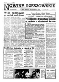 Nowiny Rzeszowskie : organ Komitetu Wojewódzkiego PZPR. 1961, R. 13, nr 67 (20 marca)