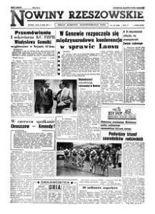 Nowiny Rzeszowskie : organ Komitetu Wojewódzkiego PZPR. 1961, R. 13, nr 115 (17 maja)