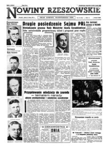 Nowiny Rzeszowskie : organ Komitetu Wojewódzkiego PZPR. 1961, R. 13, nr 117 (19 maja)