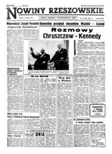 Nowiny Rzeszowskie : organ Komitetu Wojewódzkiego PZPR. 1961, R. 13, nr 131 (5 czerwca)