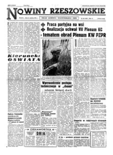 Nowiny Rzeszowskie : organ Komitetu Wojewódzkiego PZPR. 1961, R. 13, nr 145 (21 czerwca)