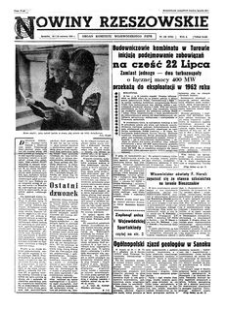 Nowiny Rzeszowskie : organ Komitetu Wojewódzkiego PZPR. 1961, R. 13, nr 148 (24-25 czerwca)