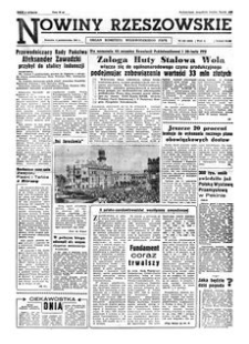 Nowiny Rzeszowskie : organ Komitetu Wojewódzkiego PZPR. 1961, R. 13, nr 235 (4 października)