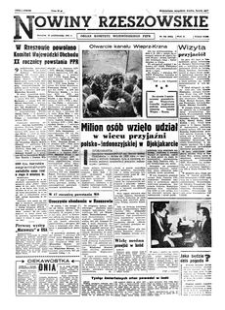 Nowiny Rzeszowskie : organ Komitetu Wojewódzkiego PZPR. 1961, R. 13, nr 240 (10 października)