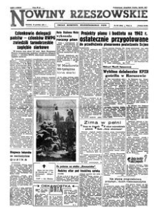 Nowiny Rzeszowskie : organ Komitetu Wojewódzkiego PZPR. 1961, R. 13, nr 297 (15 grudnia)