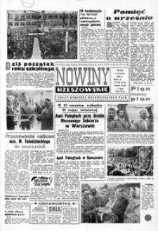 Nowiny Rzeszowskie : organ KW Polskiej Zjednoczonej Partii Robotniczej. 1964, nr 207-232 (wrzesień)