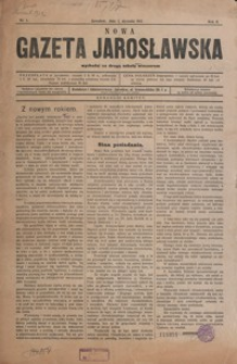 Nowa Gazeta Jarosławska. 1912, R. 2, 1-24, 26