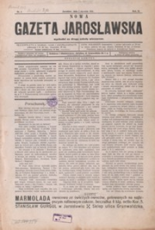 Nowa Gazeta Jarosławska. 1913, R. 3, nr 1, 3-5, 7-9, 11-26