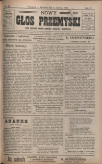 Nowy Głos Przemyski : pismo poświęcone sprawom społecznym, politycznym i ekonomicznym. 1906, R. 4, nr 23-26 (czerwiec)